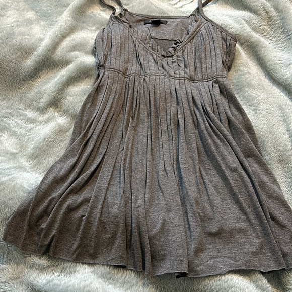 Gray Baby Doll Tank Top-sz M - Picture 3 of 7